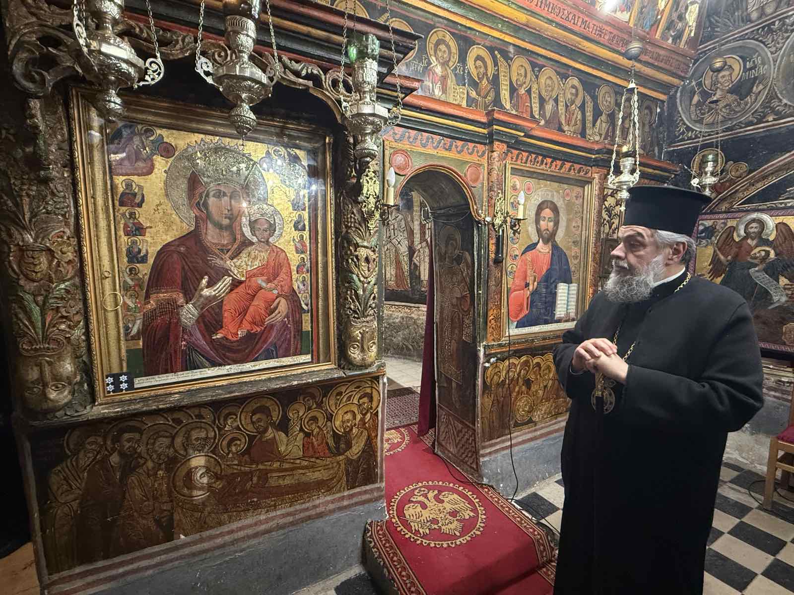 Προσκυνηματική επίσκεψη του Μητροπολίτη Γόρτυνος στην Ι. Μονή Χρυσοπηγής Άνω Δίβρης